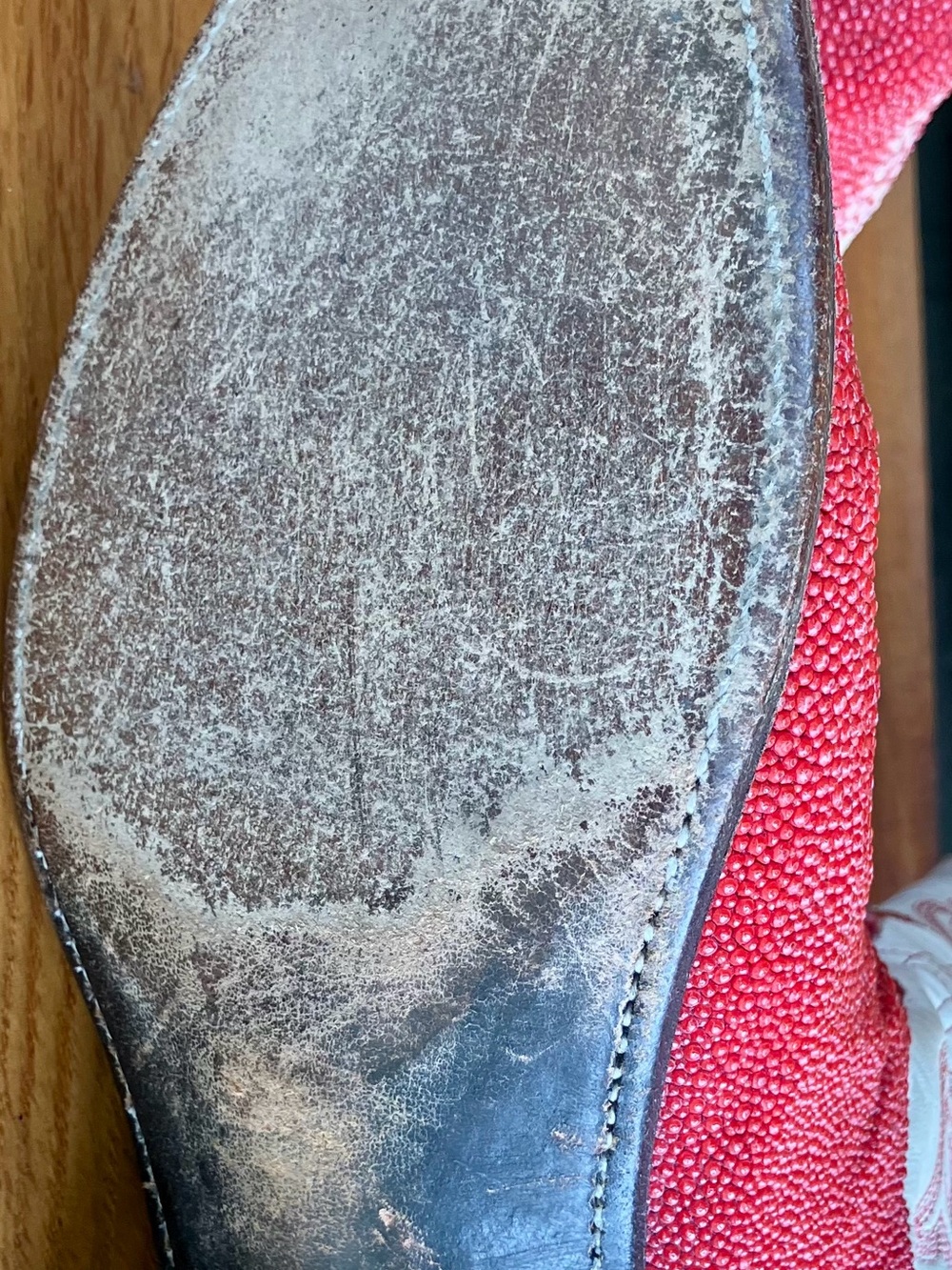Red Lucchese 1883 Stingray Cowboy boots 9 B - Picture 8 of 16